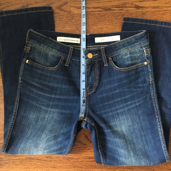 Anthropology Pilcro and the Letterpress cropped straight jeans sz 27 - Picture 7 of 10
